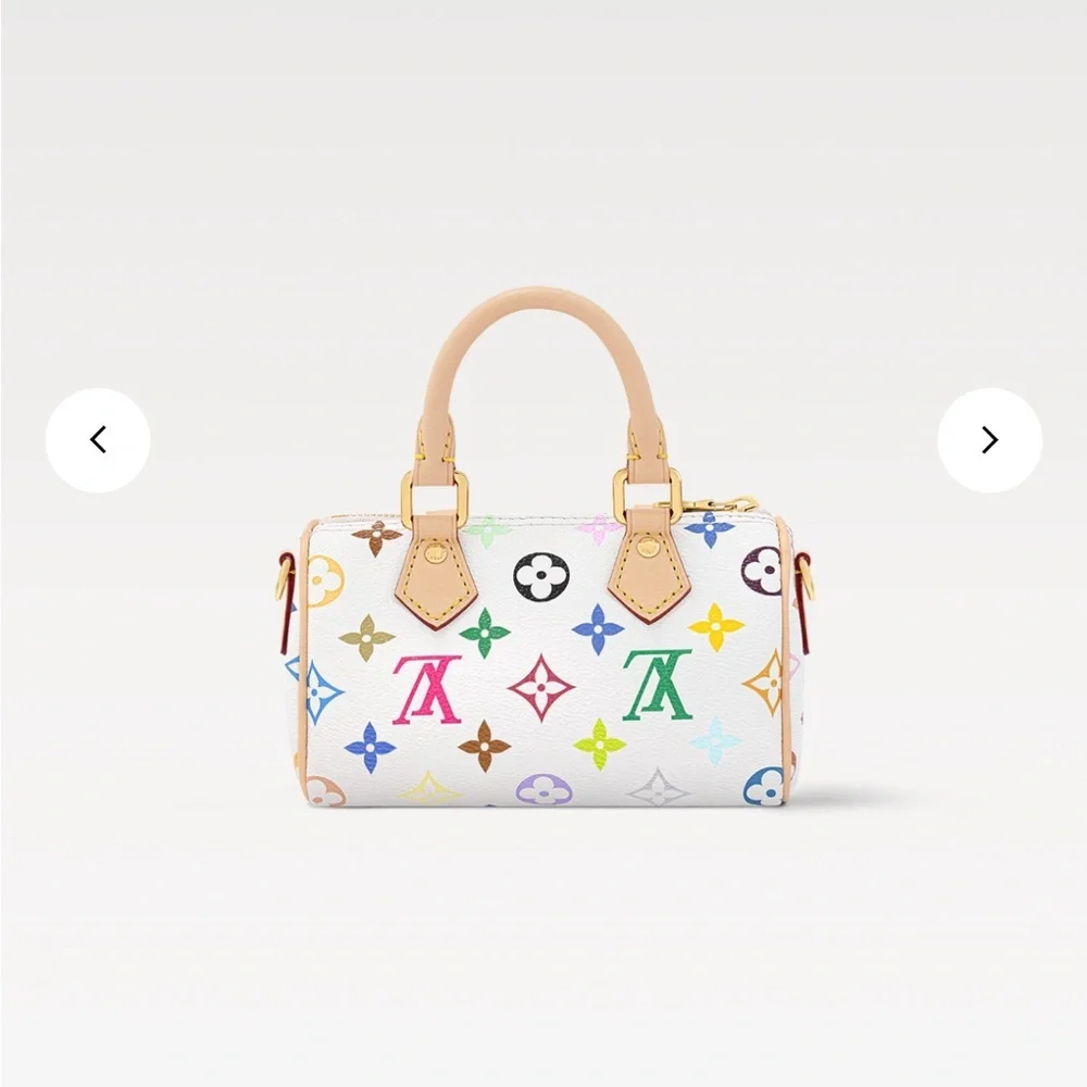 Louis Vuitton Murakami Nano Speedy Multicolor Monogram Handbag New with Tags